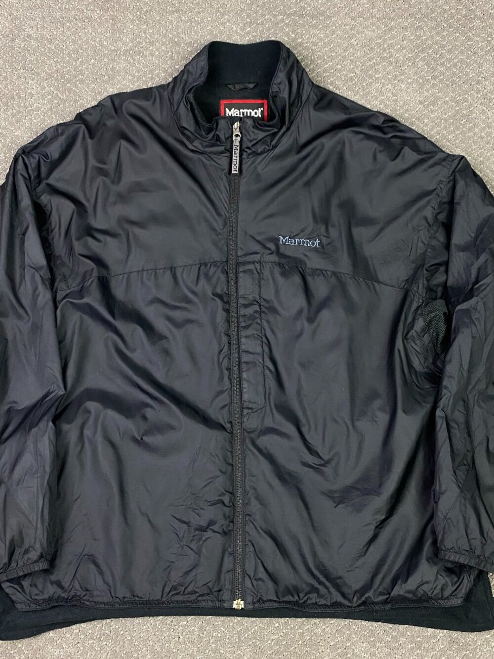 Marmot Windbreaker Jacket Windshirt Mens XXL Black DriClime Catalyst